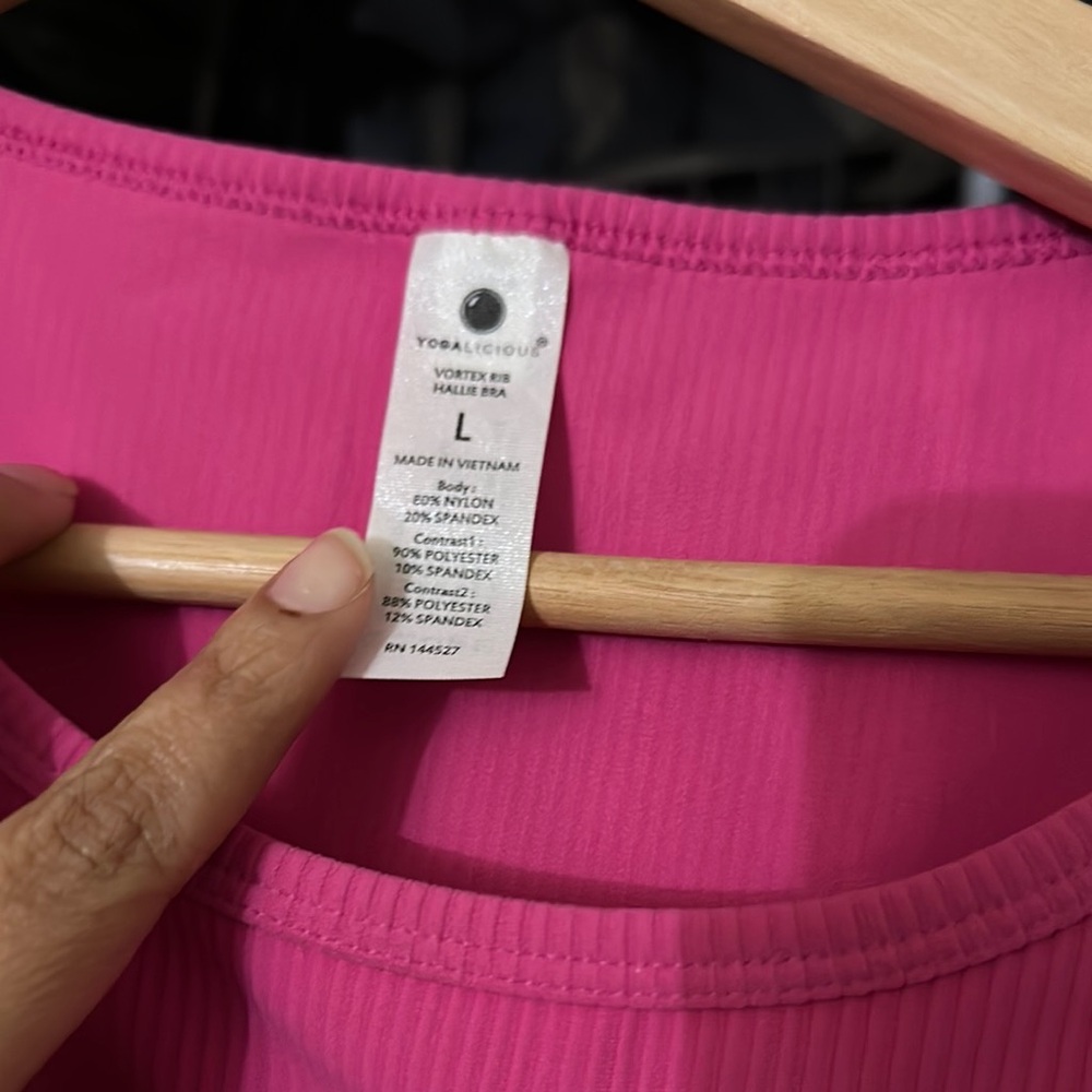 Pink Sleeveless Crop Top - NWT - Picture 3 of 3
